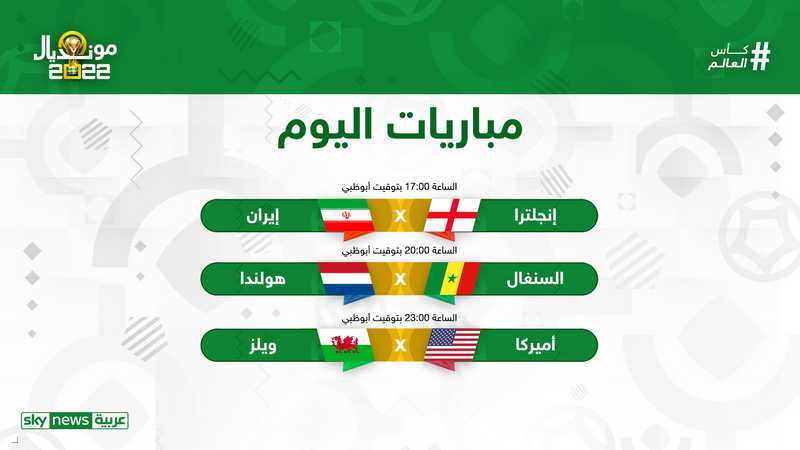 كأس العالم 2022.. مباريات اليوم الاثنين