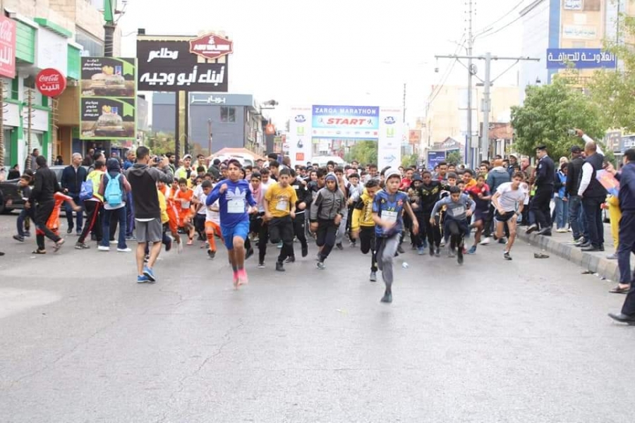 الزرقاء تشهد النسخه السابعة لمارثون المحبه والسلام في مدينة الأمير محمد للشباب...صور