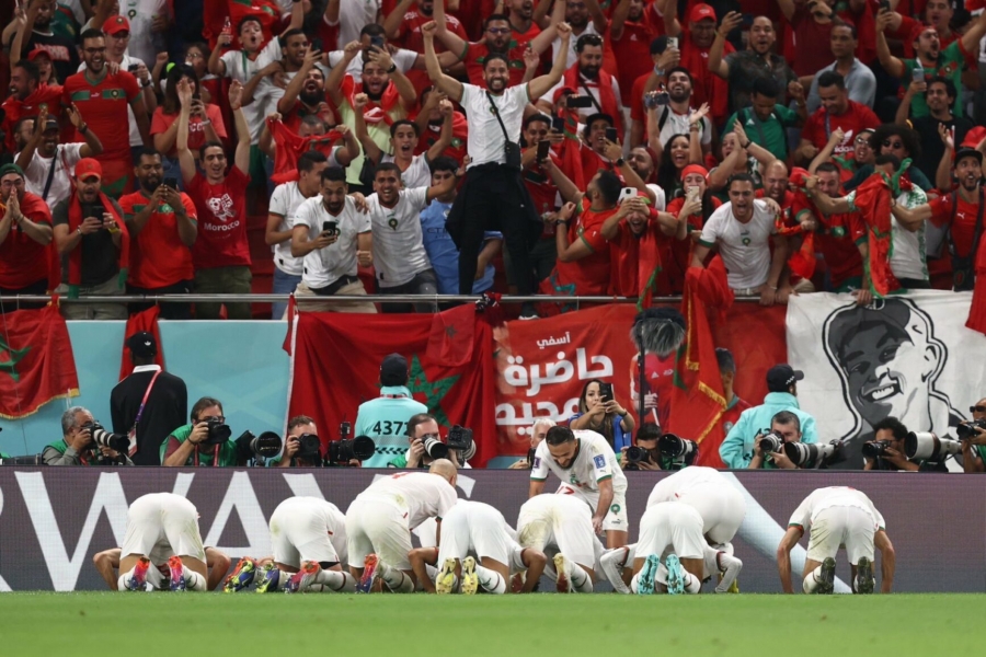 منتخب المغرب يبدع ويحقق فوزاً تاريخياً على بلجيكا