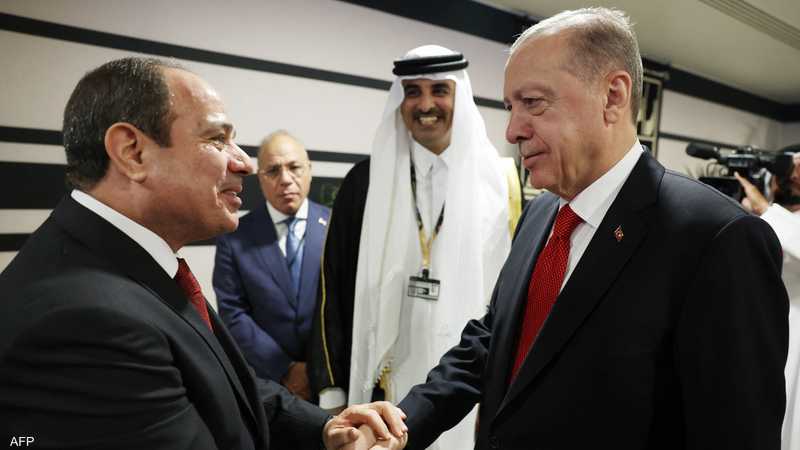 أردوغان: تحدثت مع السيسي 45 دقيقة.. ونبني العلاقات مع مصر