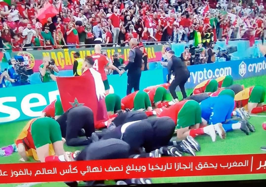 تهنئة نادي الجالية الأردنية بالإنجاز العربي وبطله المغرب