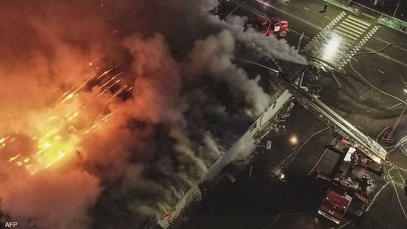 إصابة شخصين بحريق بمصنع للنفط في إيركوتسك الروسية