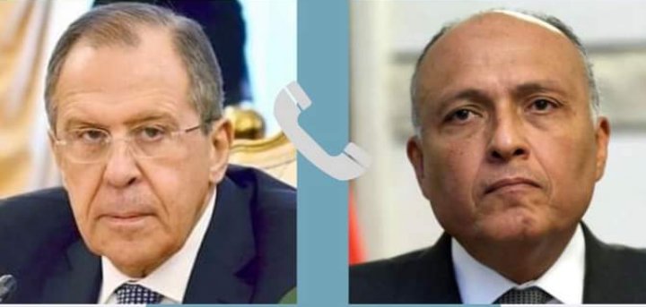 وزير الخارجية المصري يتلقى اتصالاً هاتفياً من وزير الخارجية الروسي