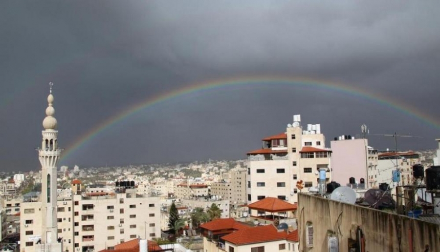 تطورات المنخفض الجوي في فلسطين