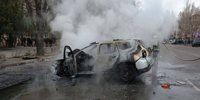 إصابة شخصين جراء انفجار سيارة مفخخة وسط مدينة ميليتوبول