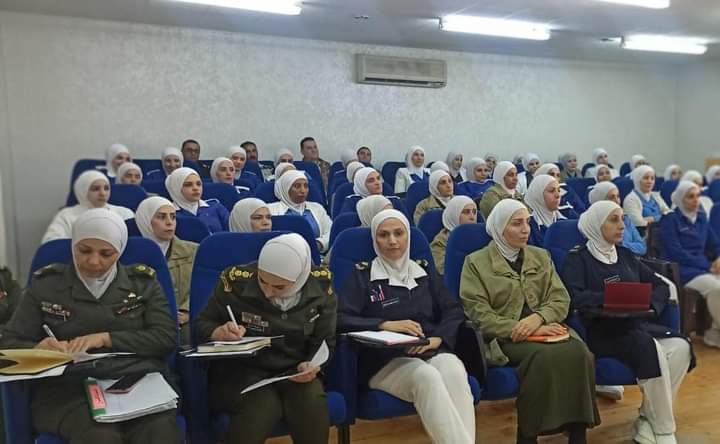 ورشة عمل بعنوان العهدة الطبية وغير الطبية في مستشفى الأمير راشد بن الحسن العسكري