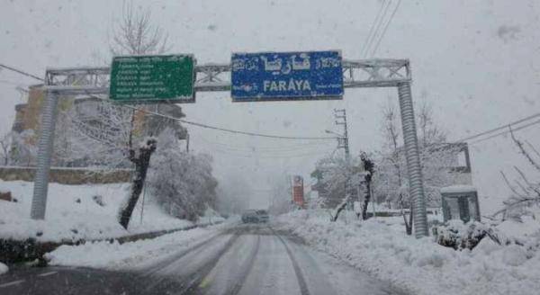 عاصفة ثلجية قطبيّة ورياح شديدة تضرب لبنان