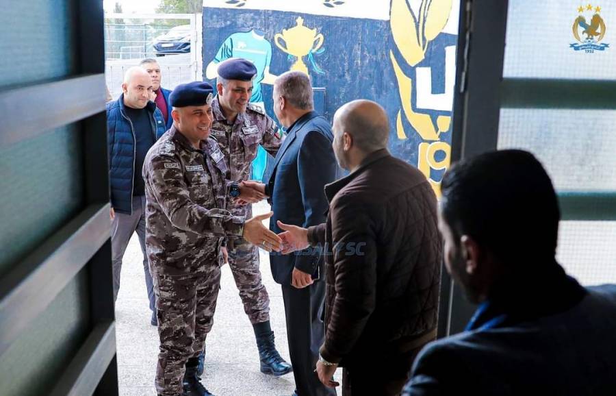 الفيصلي  يستقبل وفد من وحدة أمن الملاعب ..صور