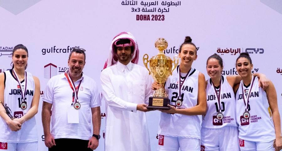 منتخب السيدات لكرة السلة الثلاثية يظفر بلقب البطولة العربية