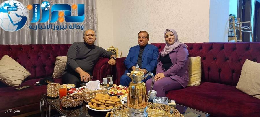 الطيب والجبور يزوران العواملة لتقديم التهنئة والتبريك بزواجه من الزميلة الاعلامية ختام الحمايدة