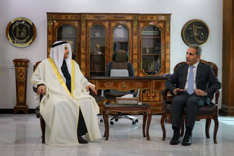 رئيس مجلس القضاء الأعلى العراقي يستقبل رئيس البرلمان العربي
