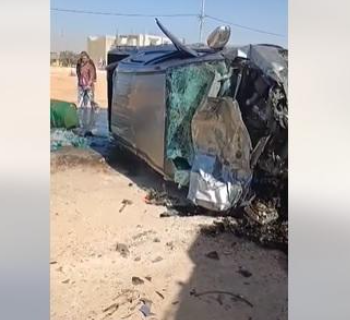 إصابات بحادث تصادم في الخالدية  فيديو