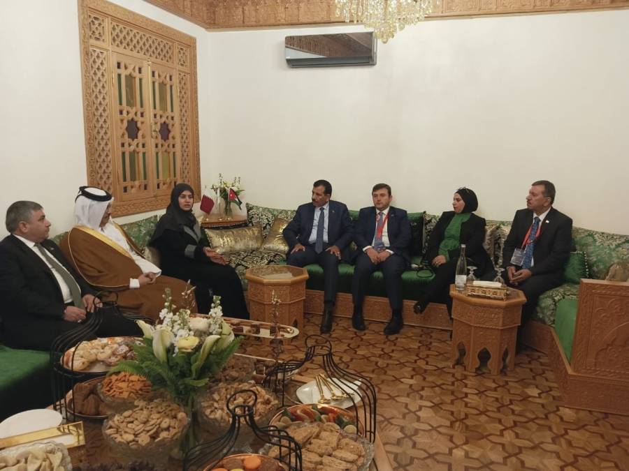 الخلايلة يبحث ونائب رئيسالشورى القطري العلاقات الثنائية وسبل التعاون البرلماني المُشترك