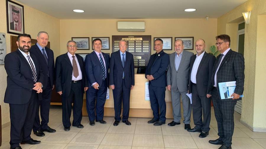 الوفد العربي الاسترالي يلتقي معالي الحاج حمدي الطباع في مقر  جمعية رجال الاعمال الاردنيين...صور