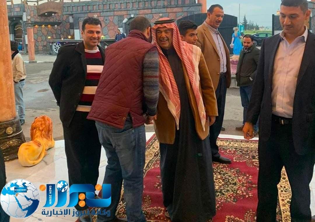 الجبور يهنئ الشيخ هاني شحادة الحديد بمناسبة حصول نجله هيثم على درجتي الماجستير والدكتوره