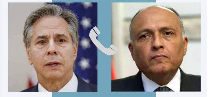 وزير الخارجية المصري يتلقى اتصالاً هاتفياً من نظيره الأمريكي