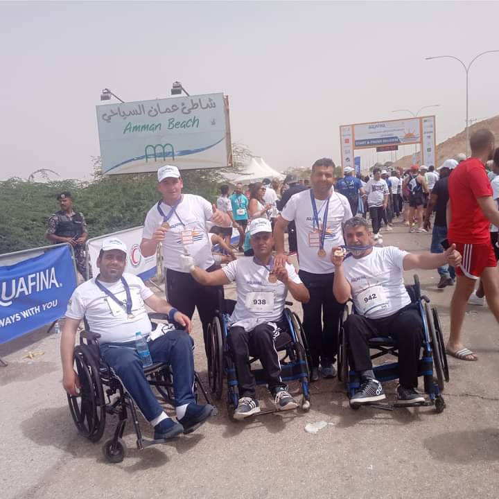 فريق الهيئة الهاشمية للمصابين العسكريين لمحافظات الشمال يشارك في ماراثون البحر الميت 2023