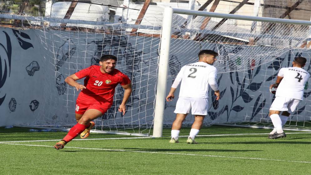 انتصار للمنتخب الأولمبي على نظيره الفلسطيني في افتتاح ملعب بيليه في بيت لحم