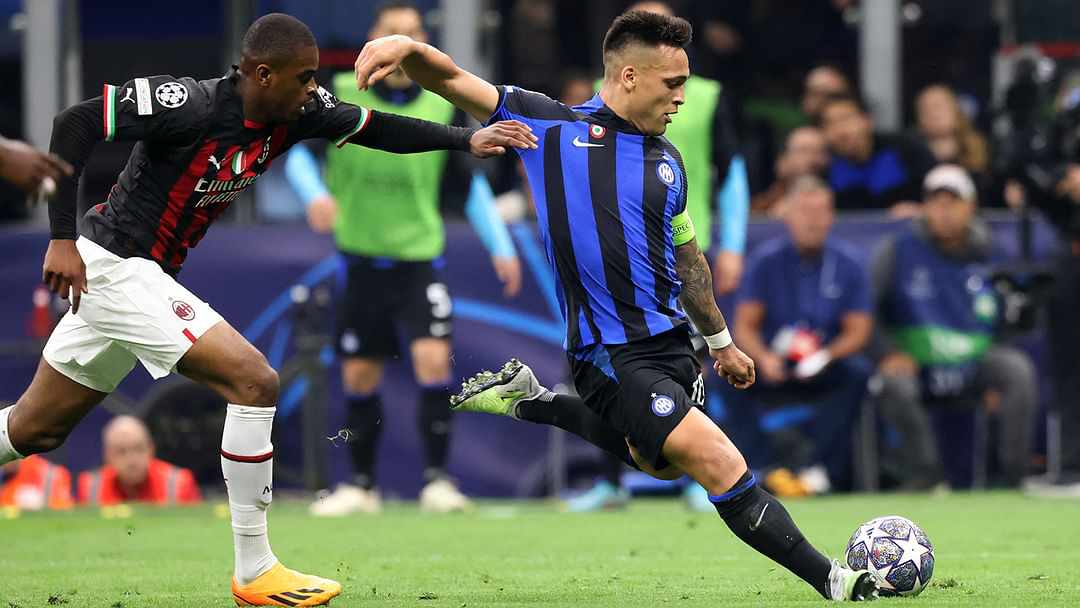أهداف مباراة إنتر ضد ميلان في دوري أبطال أوروبا