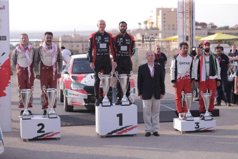 الأمير فيصل يتوج أبطال رالي الأردن .. العماني الرواحي ينتزع اللقب من القطري العطية