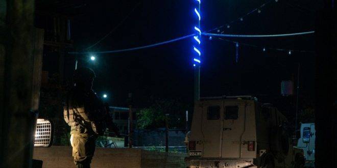 قوات الاحتلال تعتقل خمسة فلسطينيين في جنين وطوباس