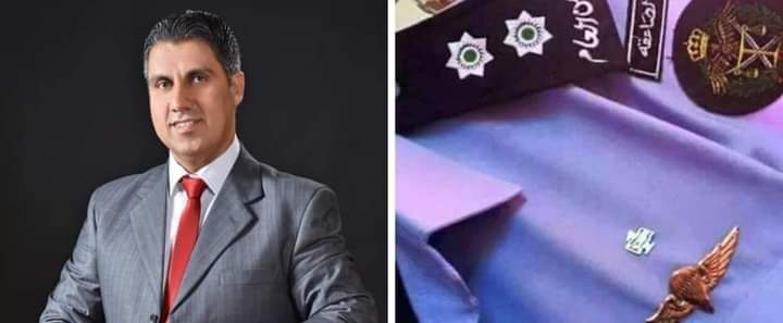 ابو دلو يهنئ الملازم أول عطالله ابو دلو الترفيع