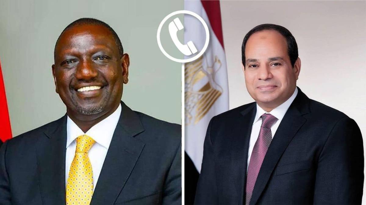 الرئيس السيسي يجري  اتصالاً هاتفياً مع الرئيس ويليام روتو، رئيس جمهورية كينيا