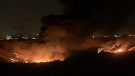 السعودية .. حريق هائل في وادي نمار في الرياض