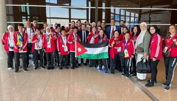 سمو الأمير مرعد يستقبل وفد الأولمبياد الأردني الخاص العائد من برلين