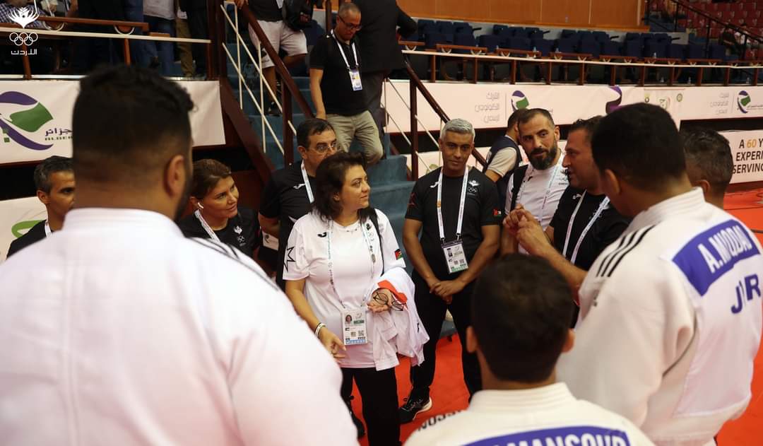 الأميرة آية تهنئ أبطال المنتخب الوطني للجودو على الإنجازات في الدورة العربية (الجزائر ٢٠٢٣)