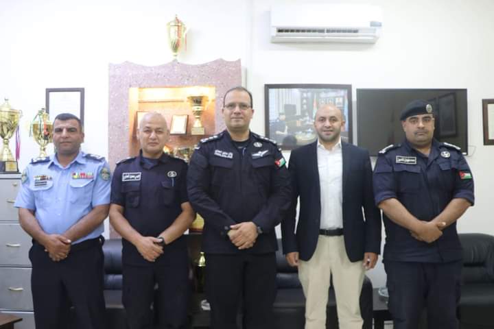 الامين العام للاتحاد الرياضي للشرطة يستقبل رئيس الاتحاد الاردني للمصارعة .