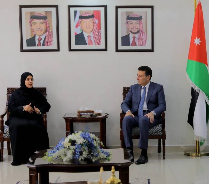 الصفدي يلتقي نائب رئيس مجلس الشورى القطري