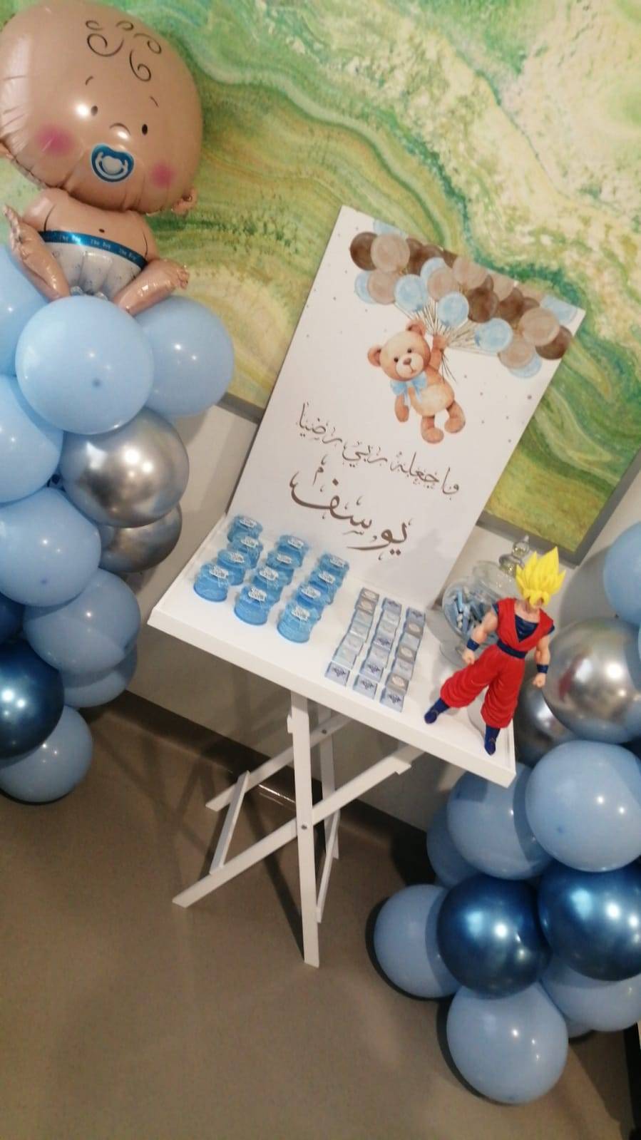 هاني ابودلو وأبناؤه  يُهنئون ابنهم الرائد إيهاب بمناسبة قدوم المولود الجديد  يوسف