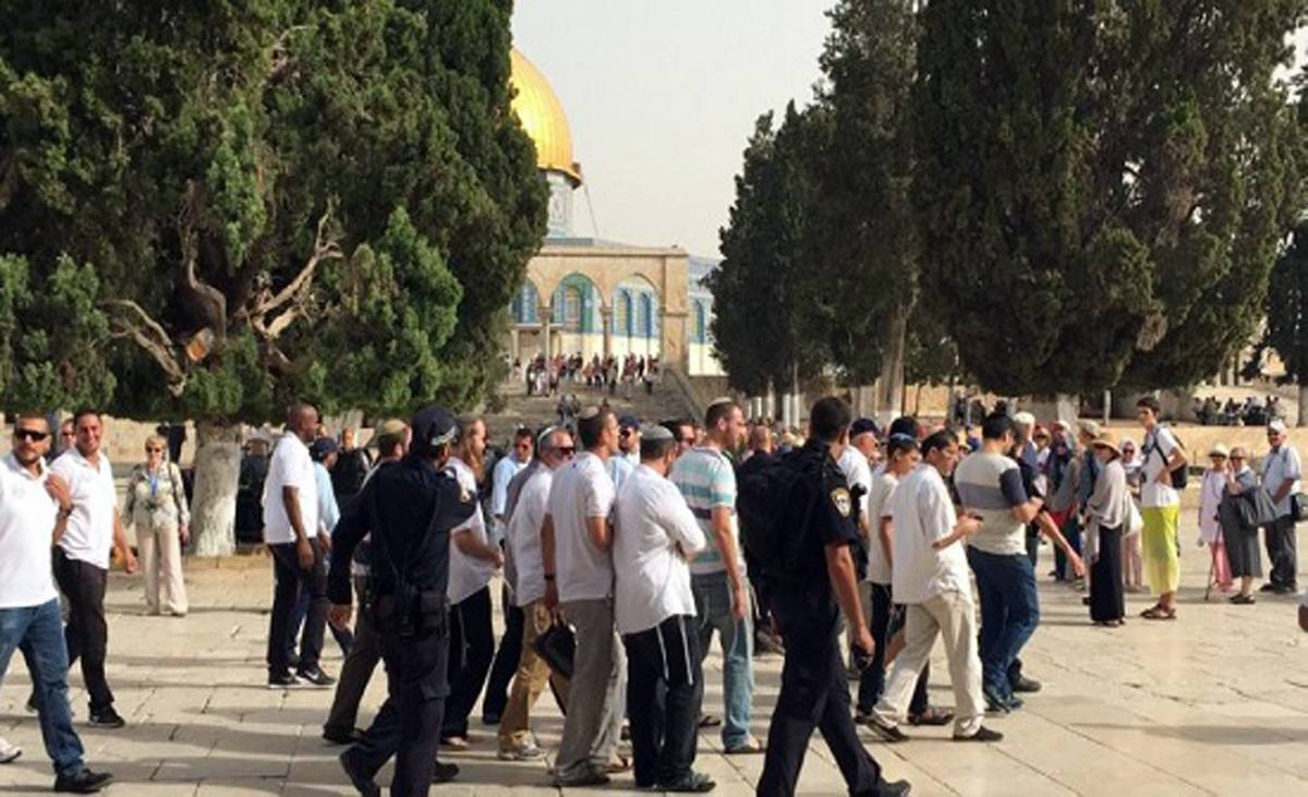 عشرات المستوطنين المتطرفين يقتحمون الأقصى بحراسة شرطة الاحتلال