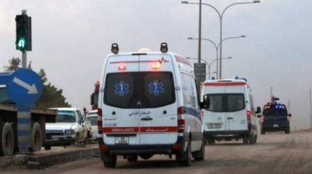 وفاة واصابتان بتصادم مركبتي شحن على طريق الرويشد