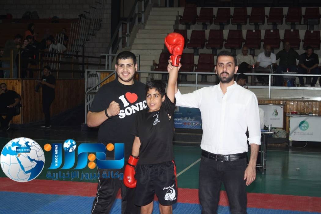 اللاعب ابو شاهين يحصل   على الميدالية الذهبية