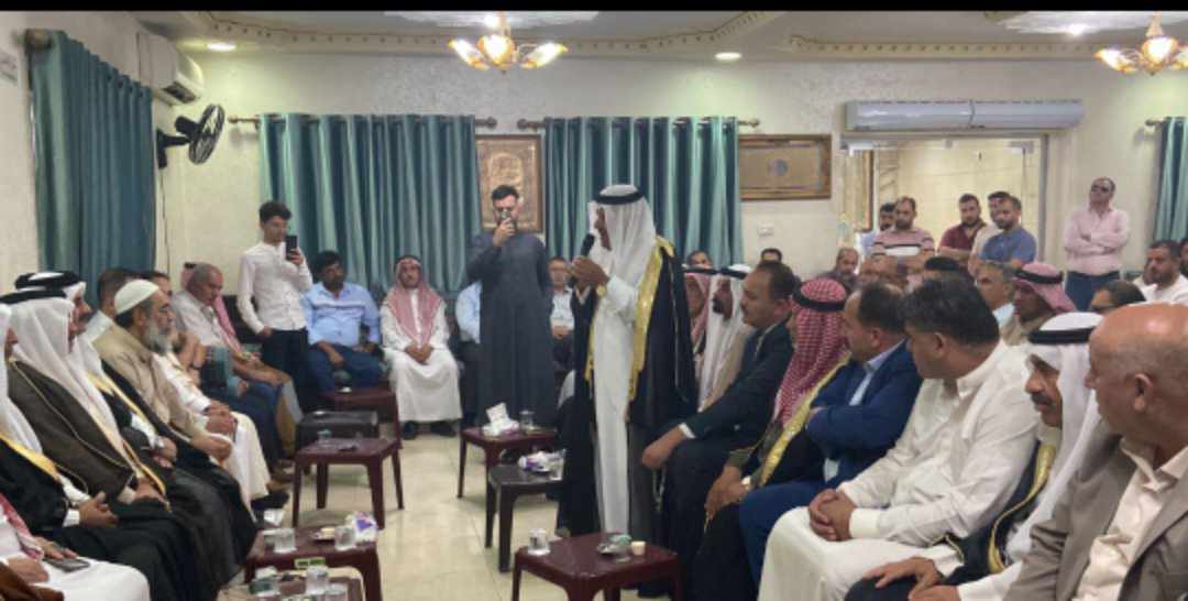 الشيخ عاصم  الحجاوي يقود جاهة عشائرية بسبب وفاة الطفل ليث عودة