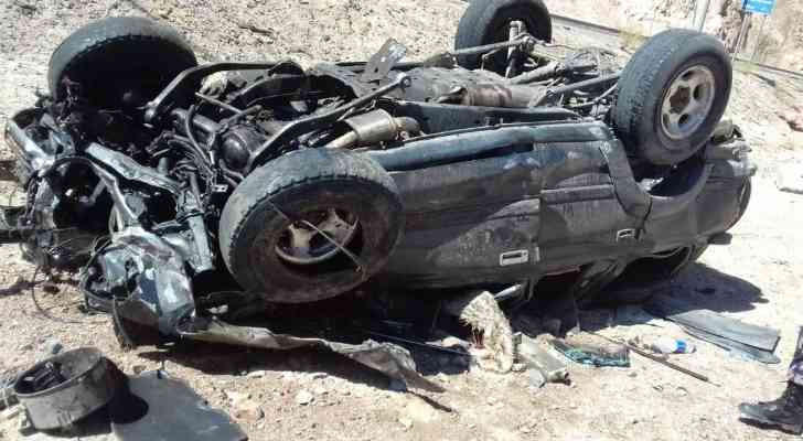 وفاة وإصابتان بتدهور مركبة بعين الباشا