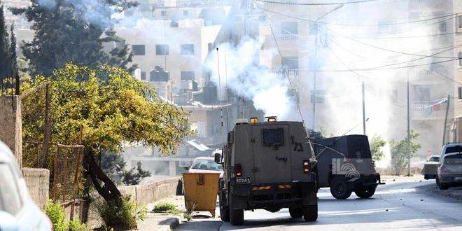 إصابة عشرات الفلسطينيين جراء اعتداء للاحتلال في بلدة بيت أمر شمال الخليل