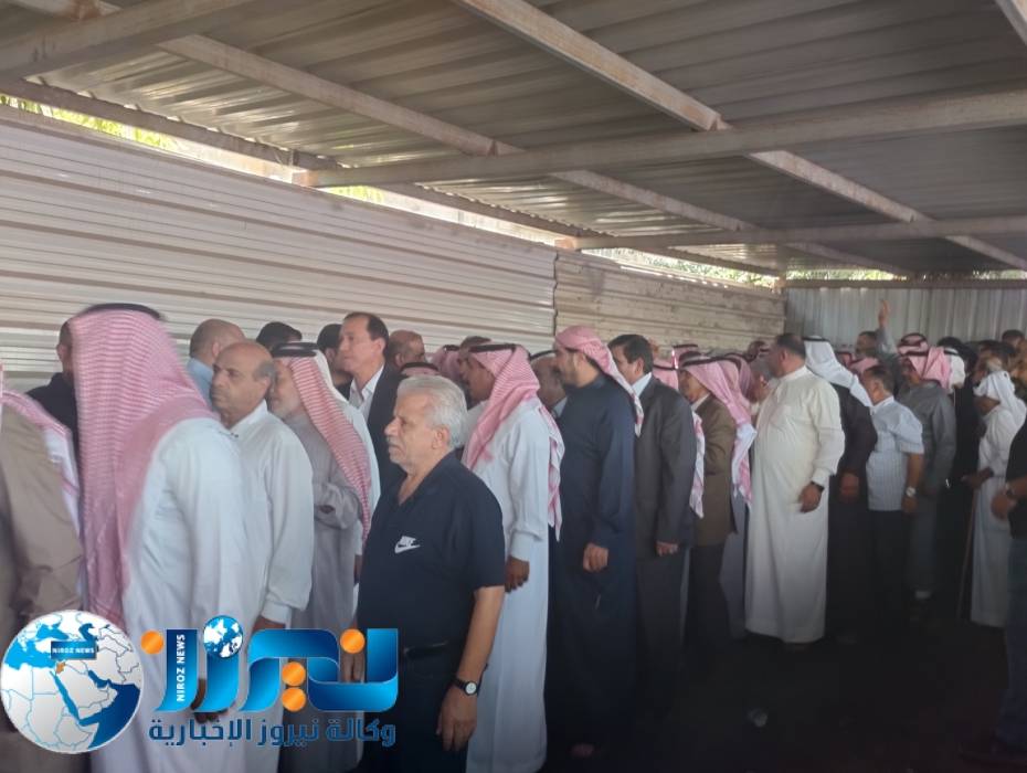 عشائر الدعجة تشيع جثمان الحاج محمود مرجي الهملان _صور وفيديو