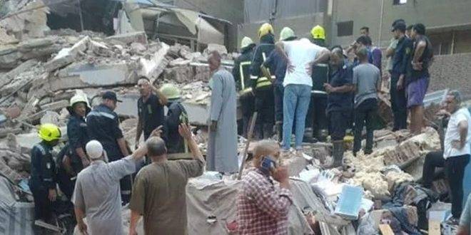 مصر.. مصرع ثلاثة أشخاص وإصابة آخرين في انهيار بناء بالقاهرة