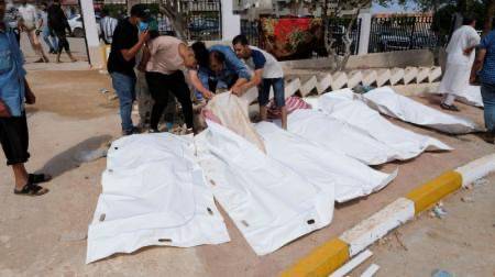 مقابر جماعية لدفن جثث ضحايا إعصار دانيال في ليبيا