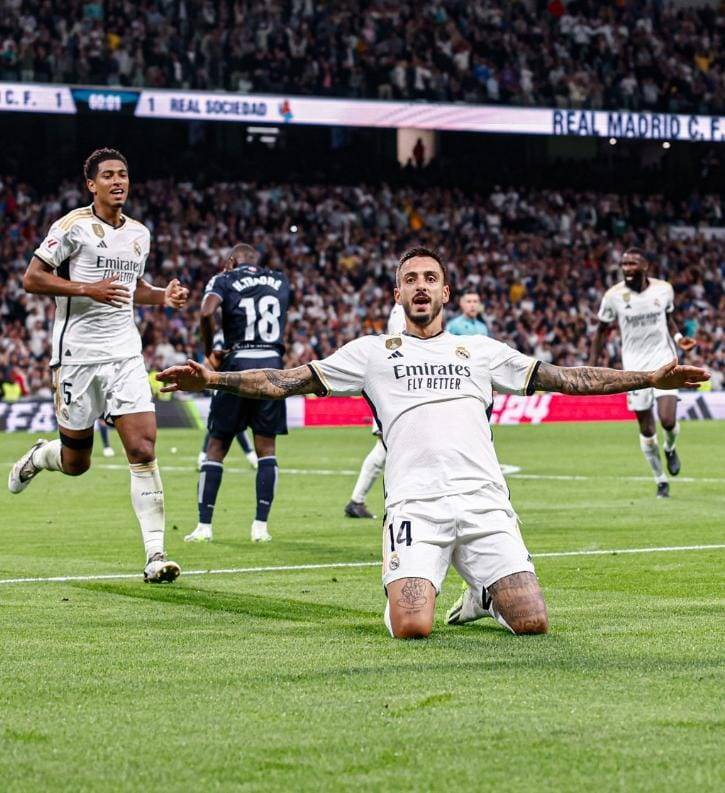 فوز  ريال مدريد على  سوسيداد ويتصدر  الدوري الإسباني