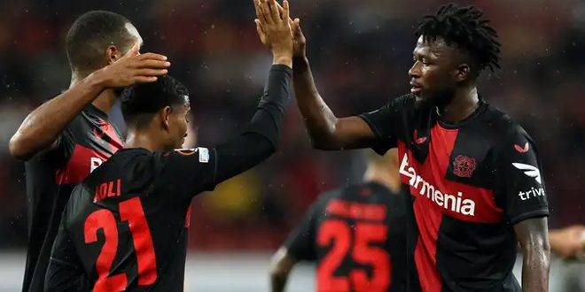 باير ليفركوزن الألماني يفوز على هاكن السويدي برباعية في الدوري الأوروبي