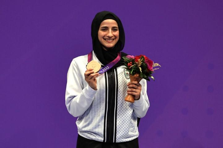 حلا القاضي تمنح فلسطين برونزية تاريخية في الآسياد