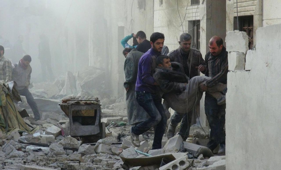 سوريا : جرحى في قصف على بلدة بحلب