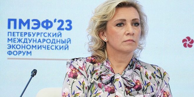 زاخاروفا: الوضع في الشرق الأوسط نتاج نظرية الفوضى الخلاقة التي تقوم عليها السياسة الأمريكية