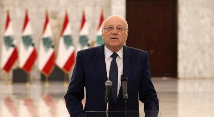 ميقاتي: إسرائيل تواصل استفزازاتها ولا مصلحة لأحد بفتح جبهة من جنوب لبنان