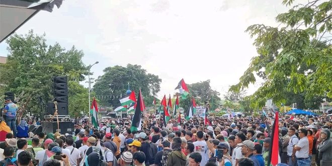 مظاهرة في الفلبين للتنديد بالعدوان الإسرائيلي على قطاع غزة