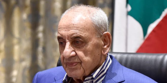 بري: نضال الشعب الفلسطيني ومقاومته حق مشروع للعودة ولإقامة دولته المستقلة